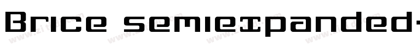 Brice semiexpanded字体转换